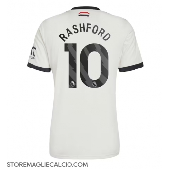 Manchester United Marcus Rashford #10 Maglia Gara Terza Repliche 2024-25